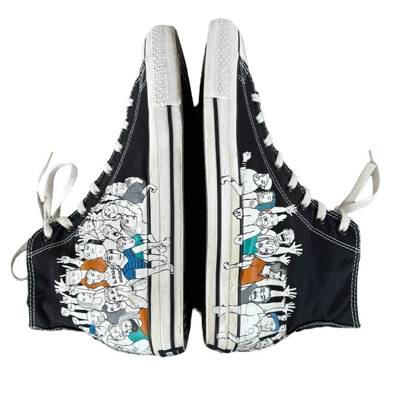Men's Converse All Star Chuck Taylor Hi 'Crowd' High Top Sneakers Black | Sz 11 - Picture 6 of 15